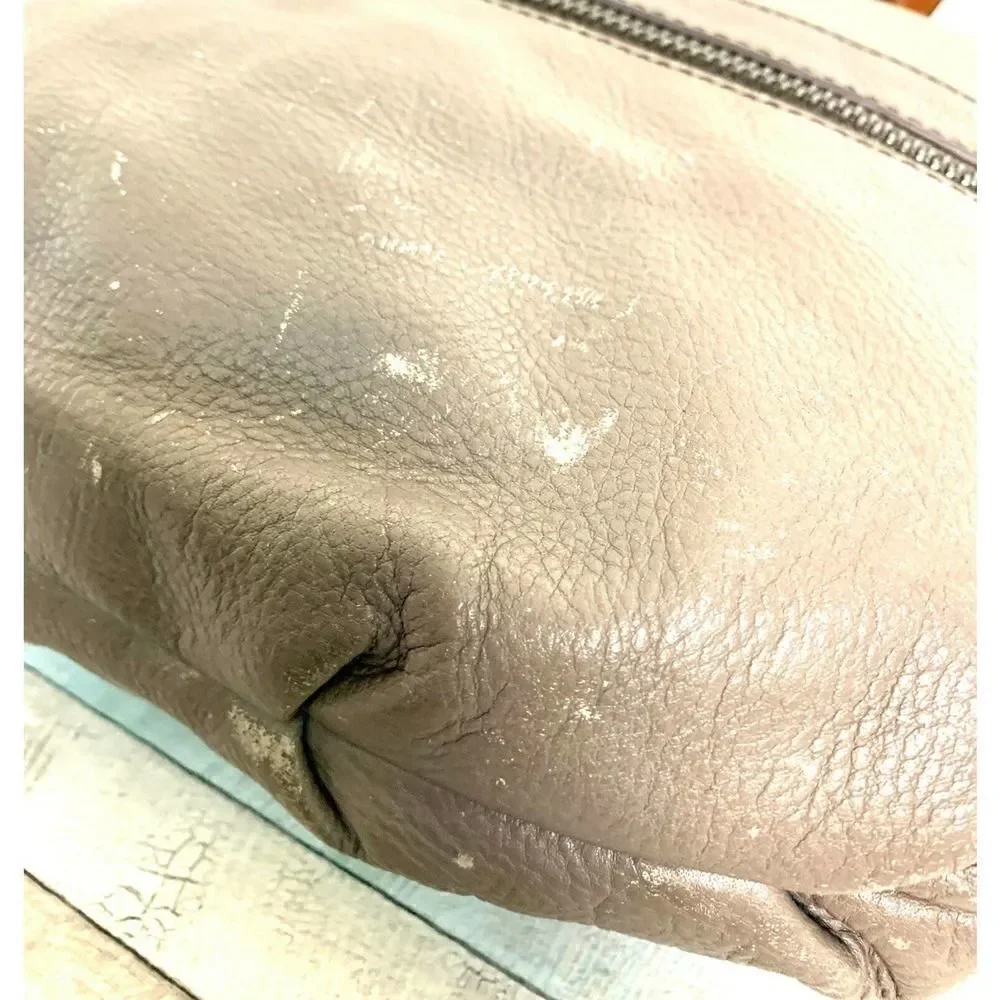 orYANY MULTI BEIGE GRAY GENUINE LEATHER MESSENGER X-BODY SHOULDER BAG HANDBAG
